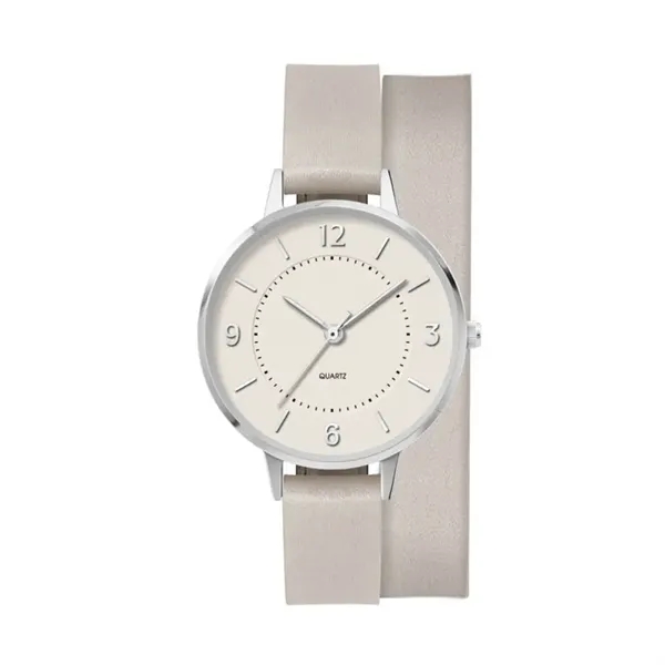 34MM, SILVER METAL CASE, 3-HAND MVT... from ASI 67866 Logomark/Valumark