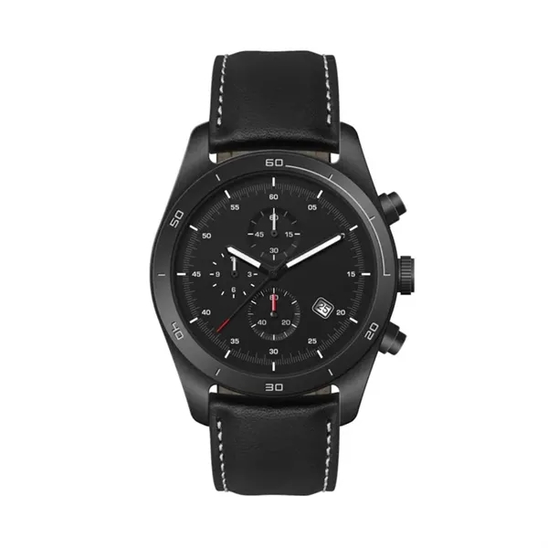 42MM, SS, BLACK CASE, CHRONO MVT, DTE... from ASI 67866 Logomark/Valumark