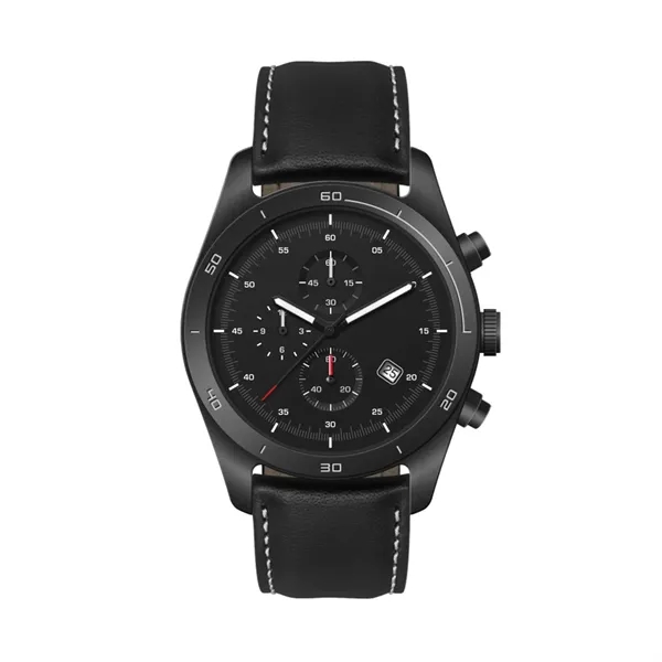 42MM, SS, BLACK CASE, CHRONO MVT, DTE... from ASI 67866 Logomark/Valumark