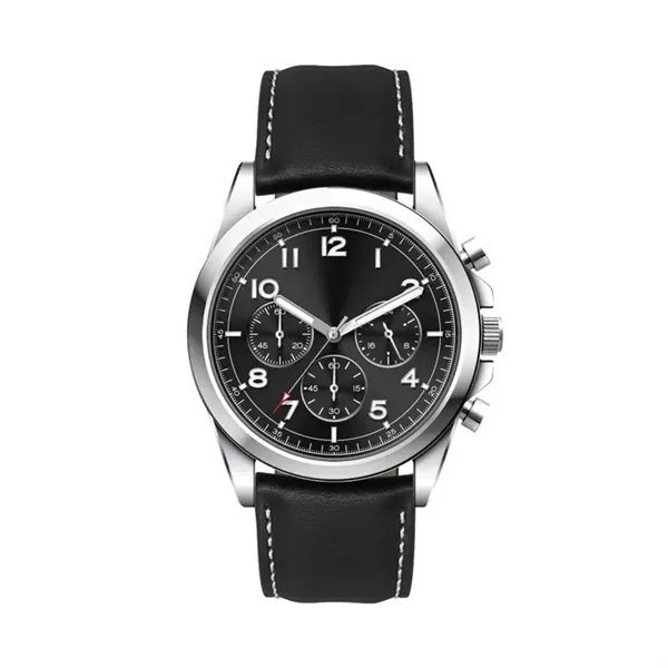 41MM, SILVER METAL CASE, CHRONO MVT... from ASI 67866 Logomark/Valumark