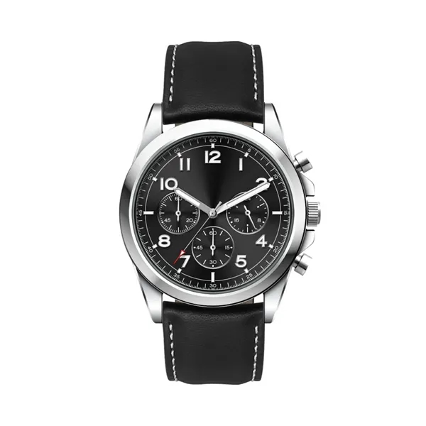 41MM, SILVER METAL CASE, CHRONO MVT... from ASI 67866 Logomark/Valumark