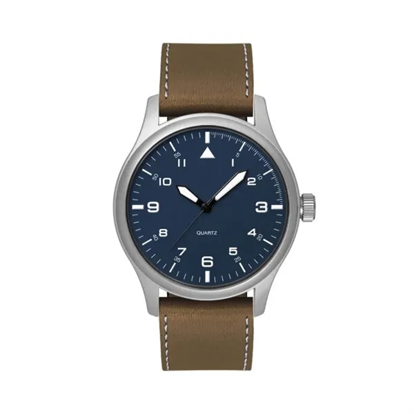 40MM, SILVER METAL CASE, 3-HAND MVT... from ASI 67866 Logomark/Valumark