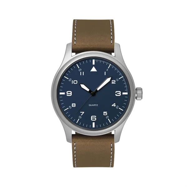 40MM, SILVER METAL CASE, 3-HAND MVT... from ASI 67866 Logomark/Valumark