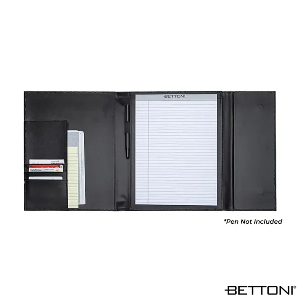 Bettoni® Atrani Bonded Leather Letter Size Padfolio... from ASI 67866 Logomark/Valumark