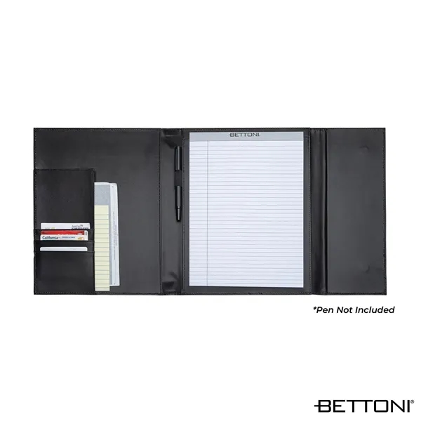 Bettoni® Atrani Bonded Leather Letter Size Padfolio... from ASI 67866 Logomark/Valumark