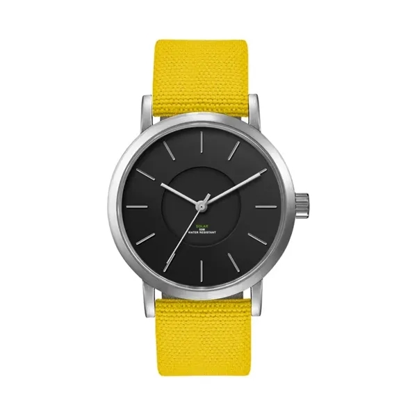 39MM, SS, SILVER CASE, 3-HAND "SOLAR" MVT... from ASI 67866 Logomark/Valumark