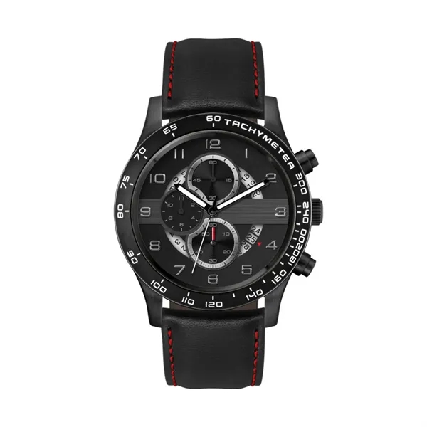 43.5MM, SS, BLACK CASE, BK BEZEL, CHRONO MVT, DTE... from ASI 67866 Logomark/Valumark