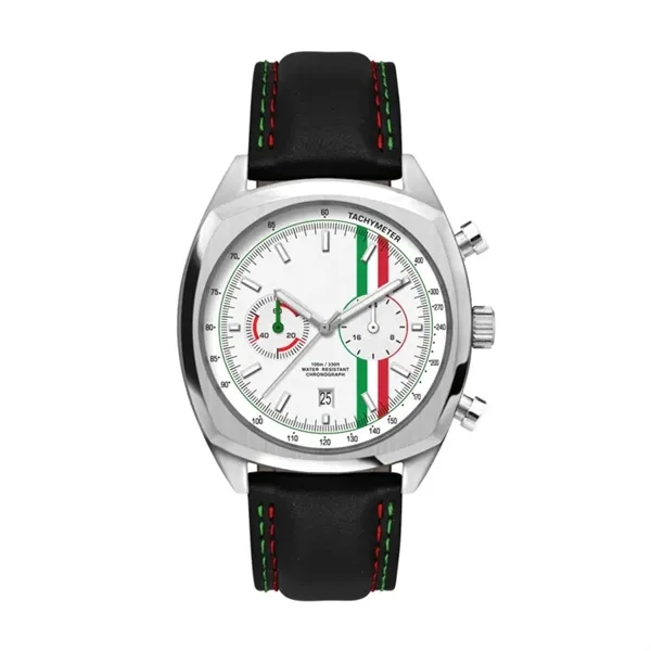 42MM, SS, SILVER CASE, CHRONO MVT, DTE... from ASI 67866 Logomark/Valumark