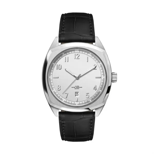 42MM, SS, SILVER CASE, 3-HAND MVT, DTE... from ASI 67866 Logomark/Valumark