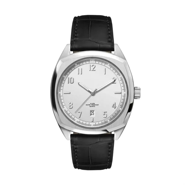 42MM, SS, SILVER CASE, 3-HAND MVT, DTE... from ASI 67866 Logomark/Valumark