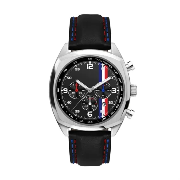 42MM, SS, SILVER CASE, CHRONO MVT, DTE... from ASI 67866 Logomark/Valumark