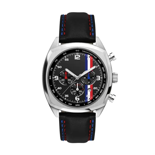 42MM, SS, SILVER CASE, CHRONO MVT, DTE... from ASI 67866 Logomark/Valumark