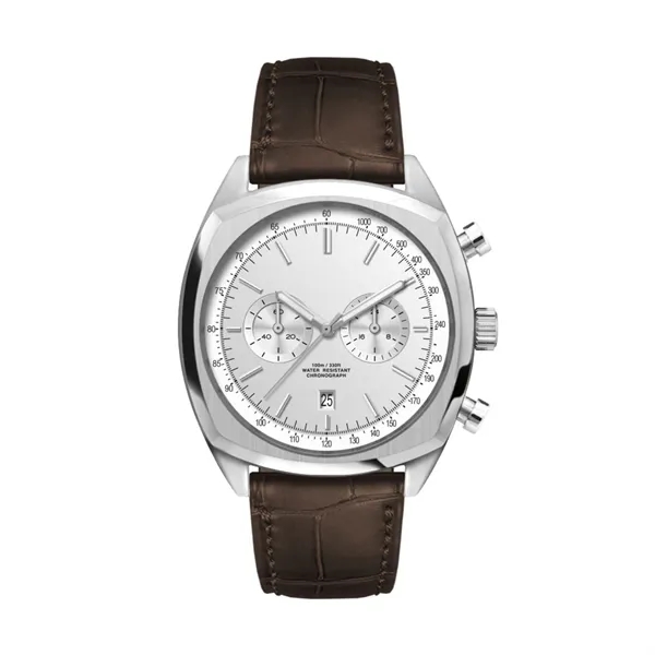 42MM, SS, SILVER CASE, CHRONO MVT, DTE... from ASI 67866 Logomark/Valumark