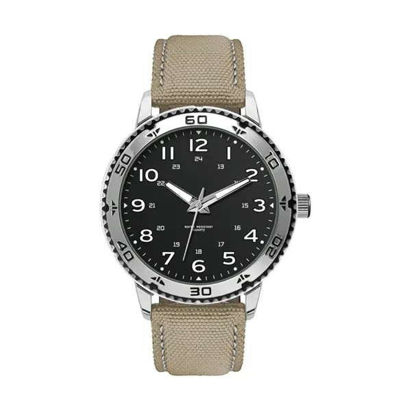46MM, SILVER METAL CASE, 3-HAND MVT... from ASI 67866 Logomark/Valumark