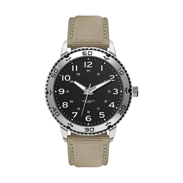 46MM, SILVER METAL CASE, 3-HAND MVT... from ASI 67866 Logomark/Valumark