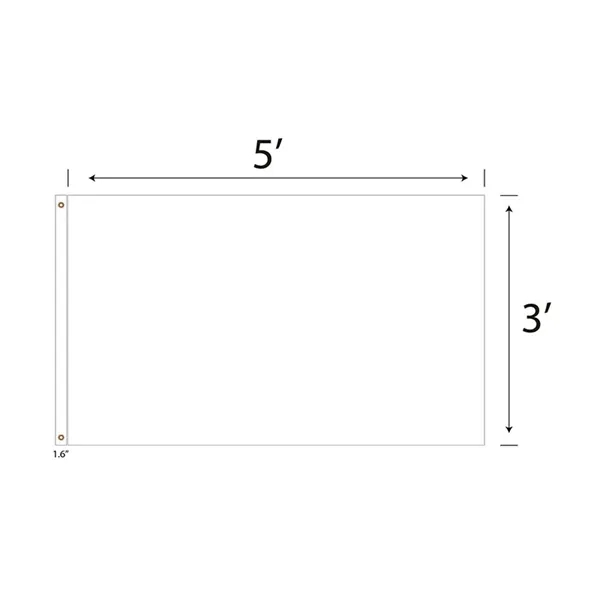 DisplaySplash 3'x5' Flag - Single Sided... from ASI 67866 Logomark/Valumark