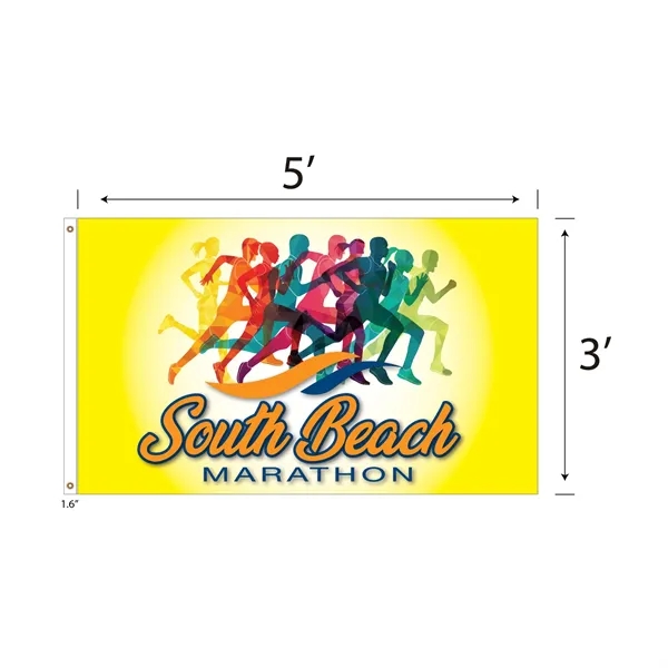 DisplaySplash 3'x5' Flag - Single Sided... from ASI 67866 Logomark/Valumark