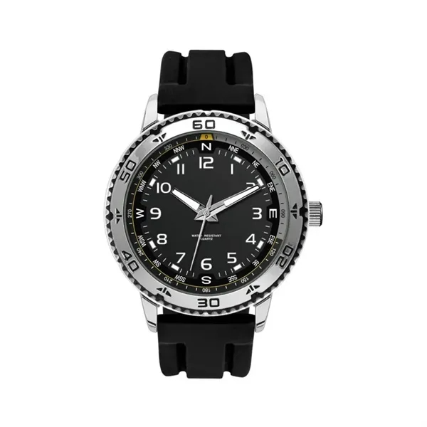 46MM, SILVER METAL CASE, 3-HAND MVT... from ASI 67866 Logomark/Valumark