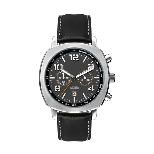 45.5MM, SS, SILVER CASE, CHRONO MVT, DTE... from ASI 67866 Logomark/Valumark