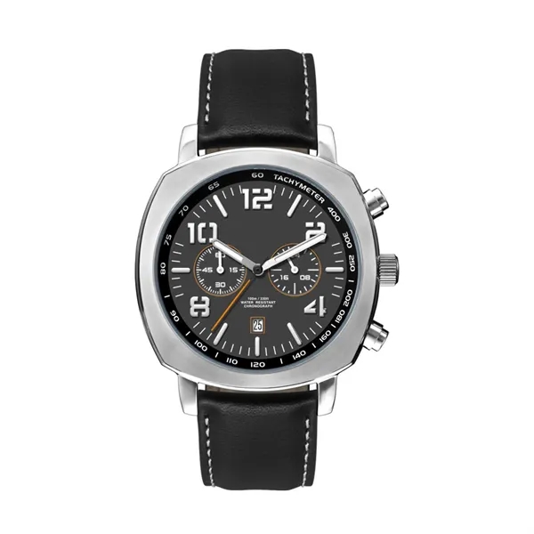 45.5MM, SS, SILVER CASE, CHRONO MVT, DTE... from ASI 67866 Logomark/Valumark