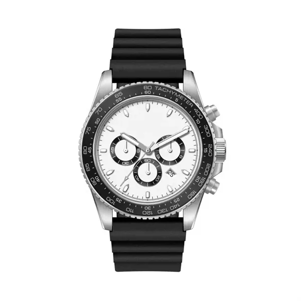 42.5MM, SS, SILVER CASE, CHRONO MVT, DTE... from ASI 67866 Logomark/Valumark