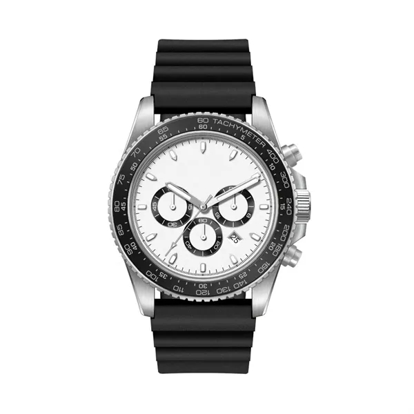 42.5MM, SS, SILVER CASE, CHRONO MVT, DTE... from ASI 67866 Logomark/Valumark