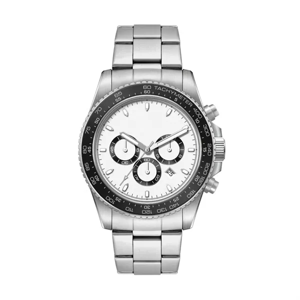 42.5MM, SS, SILVER CASE, CHRONO MVT, DTE... from ASI 67866 Logomark/Valumark