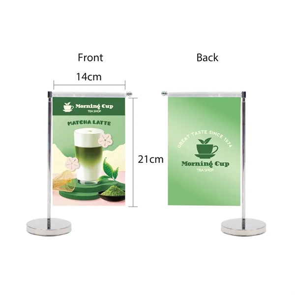 DisplaySplash Tabletop Vertical Flag - Double Sided... from ASI 67866 Logomark/Valumark