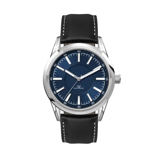 42MM, SS, SILVER CASE, 3-HAND "SOLAR" MVT... from ASI 67866 Logomark/Valumark