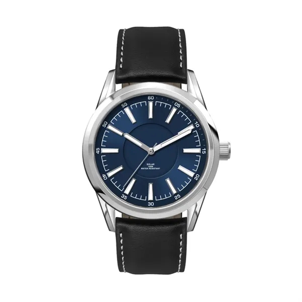 42MM, SS, SILVER CASE, 3-HAND "SOLAR" MVT... from ASI 67866 Logomark/Valumark