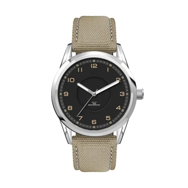 42MM, SS, SILVER CASE, 3-HAND "SOLAR" MVT... from ASI 67866 Logomark/Valumark