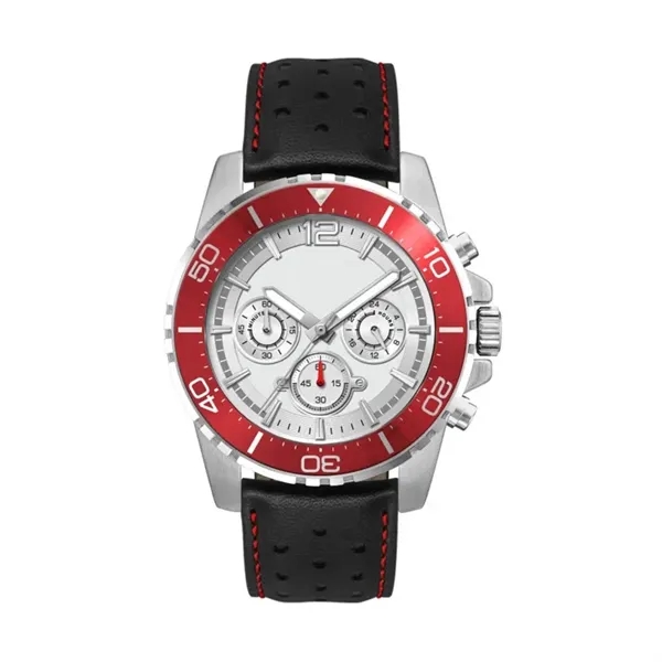 44MM, SILVER METAL CASE, RD BEZEL, CHRONO MVT... from ASI 67866 Logomark/Valumark