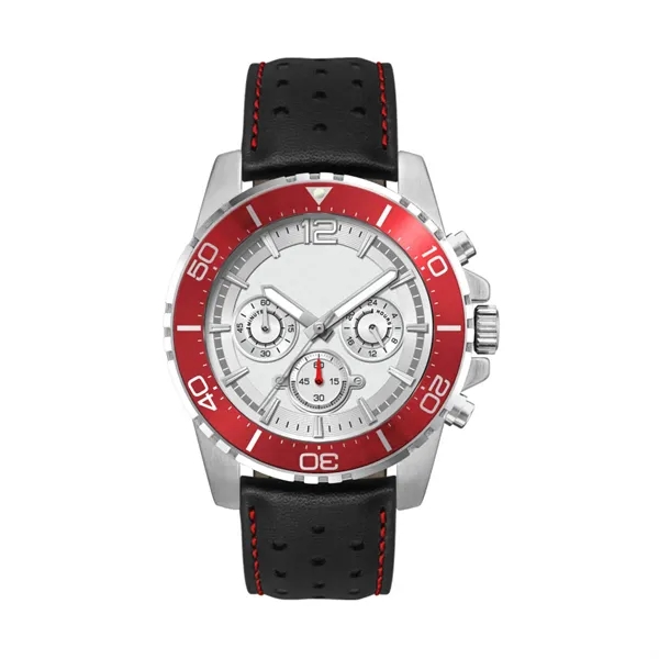44MM, SILVER METAL CASE, RD BEZEL, CHRONO MVT... from ASI 67866 Logomark/Valumark