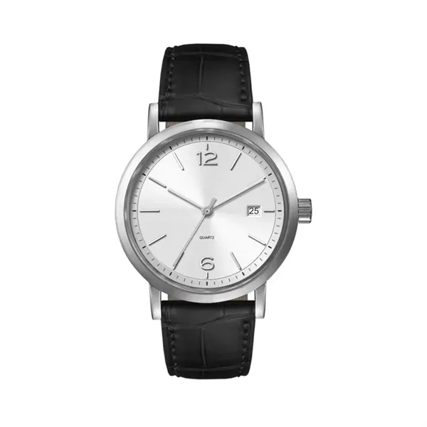 39MM, SS, SILVER CASE, 3-HAND MVT, DTE... from ASI 67866 Logomark/Valumark