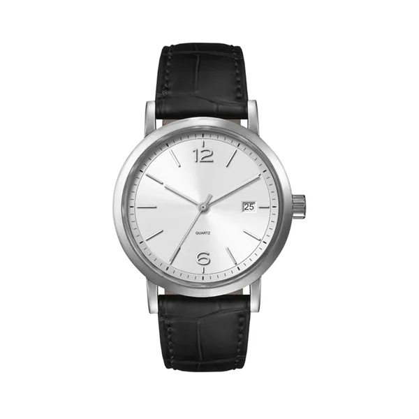 39MM, SS, SILVER CASE, 3-HAND MVT, DTE... from ASI 67866 Logomark/Valumark