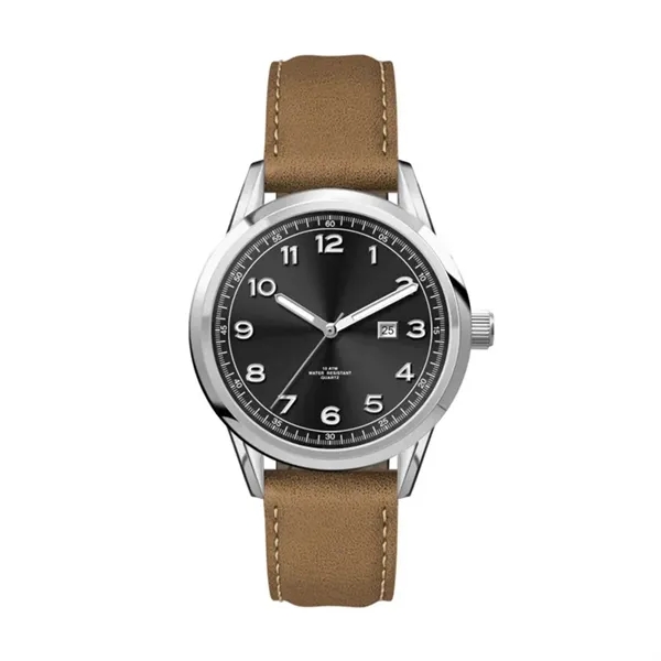 34MM SS, SILVER CASE, 3-HAND MVT, DTE... from ASI 67866 Logomark/Valumark