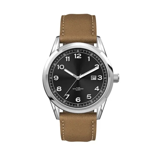 42MM SS, SILVER CASE, 3-HAND MVT, DTE... from ASI 67866 Logomark/Valumark