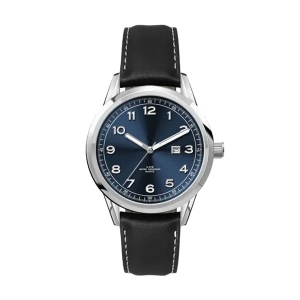 34MM SS, SILVER CASE, 3-HAND MVT, DTE... from ASI 67866 Logomark/Valumark