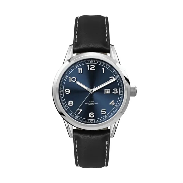 34MM SS, SILVER CASE, 3-HAND MVT, DTE... from ASI 67866 Logomark/Valumark