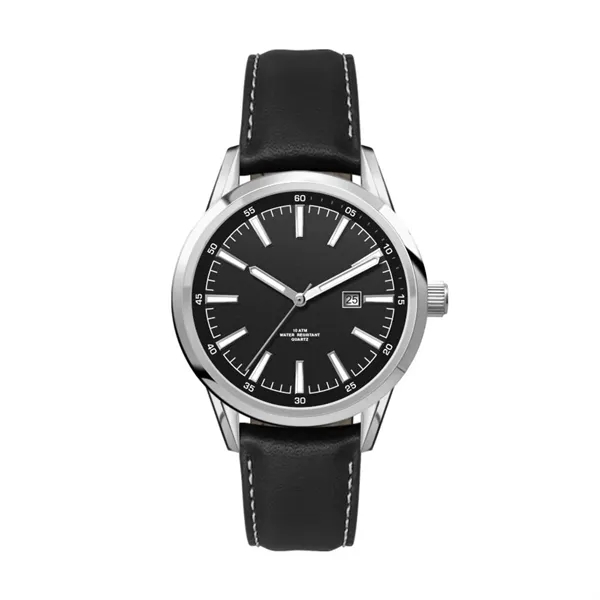 34MM SS, SILVER CASE, 3-HAND MVT, DTE... from ASI 67866 Logomark/Valumark