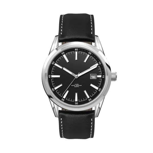 42MM SS, SILVER CASE, 3-HAND MVT, DTE... from ASI 67866 Logomark/Valumark