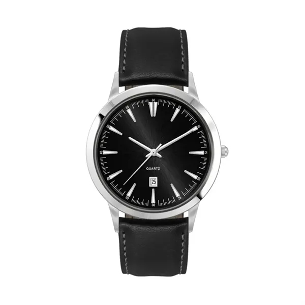 43MM SS SILVER CASE, 3-HAND MVT, DTE... from ASI 67866 Logomark/Valumark