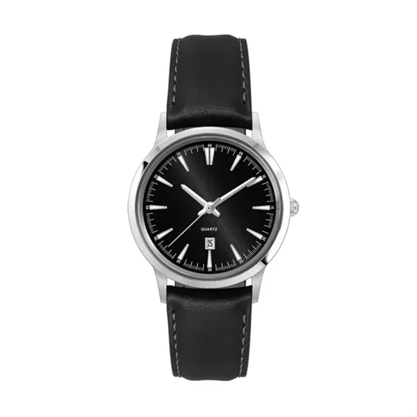 31.5MM SS SILVER CASE, 3-HAND MVT, DTE... from ASI 67866 Logomark/Valumark