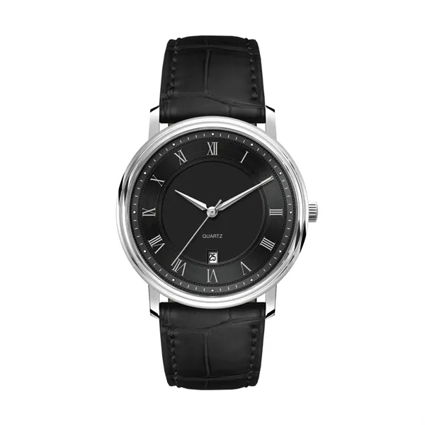 40MM, SS, SILVER CASE, 3-HAND MVT, DTE... from ASI 67866 Logomark/Valumark