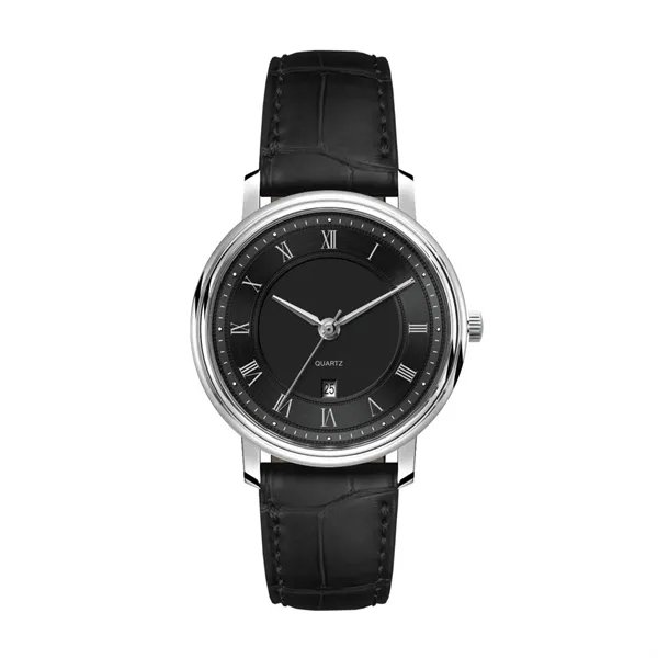 32MM, SS, SILVER CASE, 3-HAND MVT, DTE... from ASI 67866 Logomark/Valumark