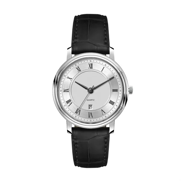 32MM, SS, SILVER CASE, 3-HAND MVT, DTE... from ASI 67866 Logomark/Valumark