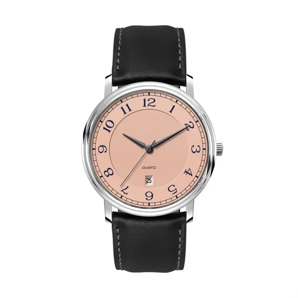 40MM,SS, SILVER CASE, 3-HAND MVT, DTE... from ASI 67866 Logomark/Valumark