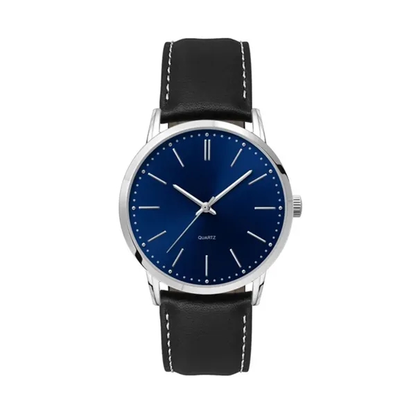 39.5MM, SILVER METAL CASE, 3-HAND MVT... from ASI 67866 Logomark/Valumark