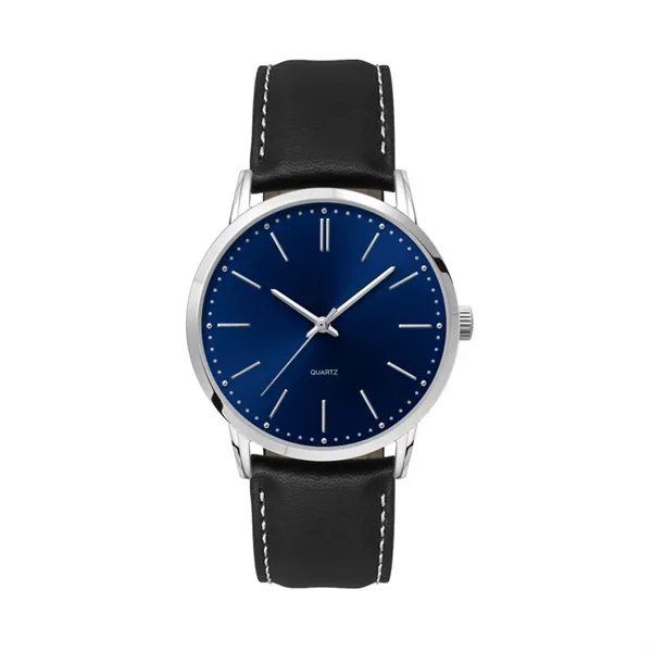 39.5MM, SILVER METAL CASE, 3-HAND MVT... from ASI 67866 Logomark/Valumark