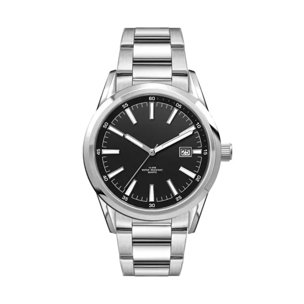 42MM SS, SILVER CASE, 3-HAND MVT, DTE... from ASI 67866 Logomark/Valumark